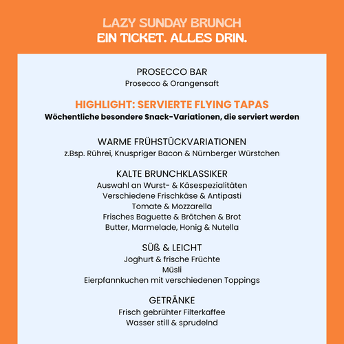LAZY SUNDAY BRUNCH im TIPSI