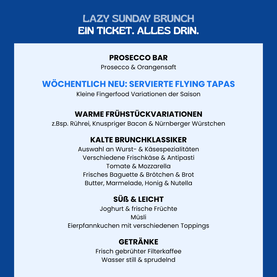 LAZY SUNDAY BRUNCH im TIPSI