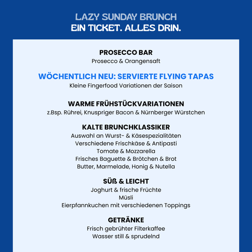 LAZY SUNDAY BRUNCH im TIPSI